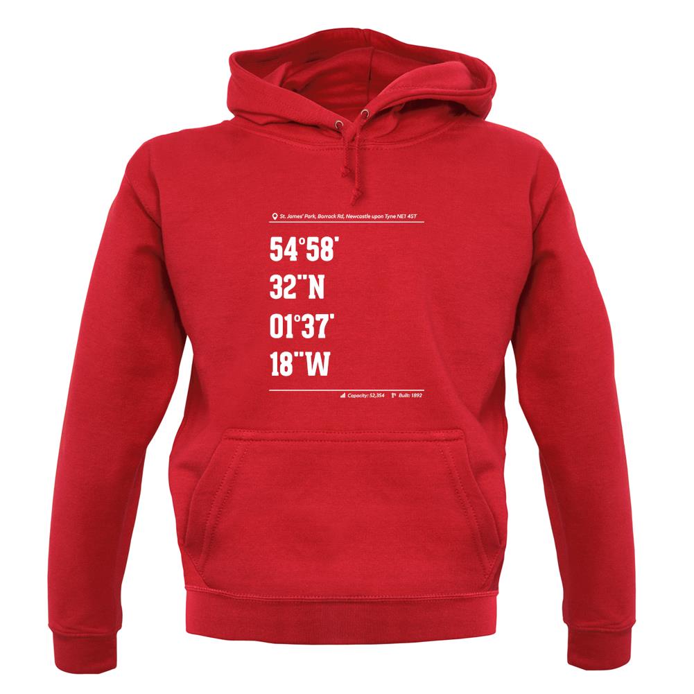 Stadium Coordinates The Magpies Unisex Hoodie Stadium Coordinates The Magpies Unisex Hoodie