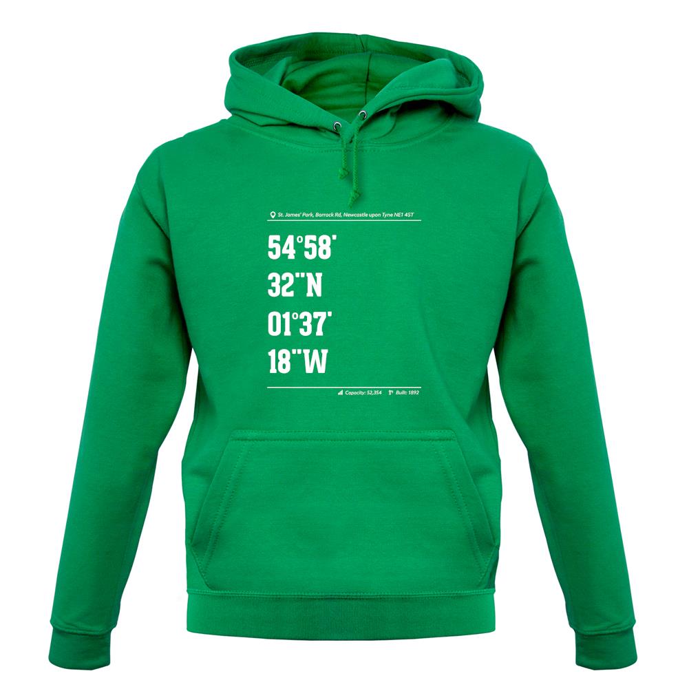 Stadium Coordinates The Magpies Unisex Hoodie Stadium Coordinates The Magpies Unisex Hoodie