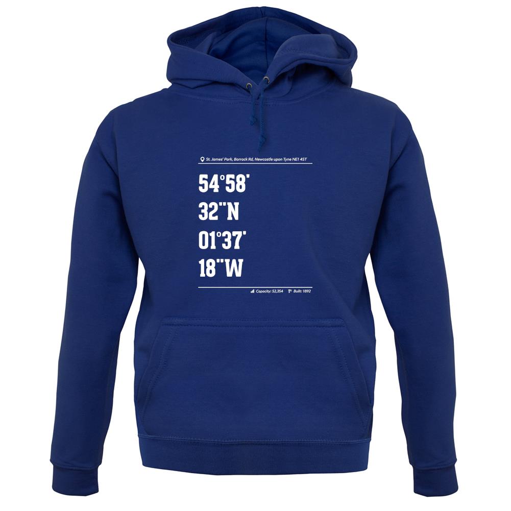 Stadium Coordinates The Magpies Unisex Hoodie Stadium Coordinates The Magpies Unisex Hoodie
