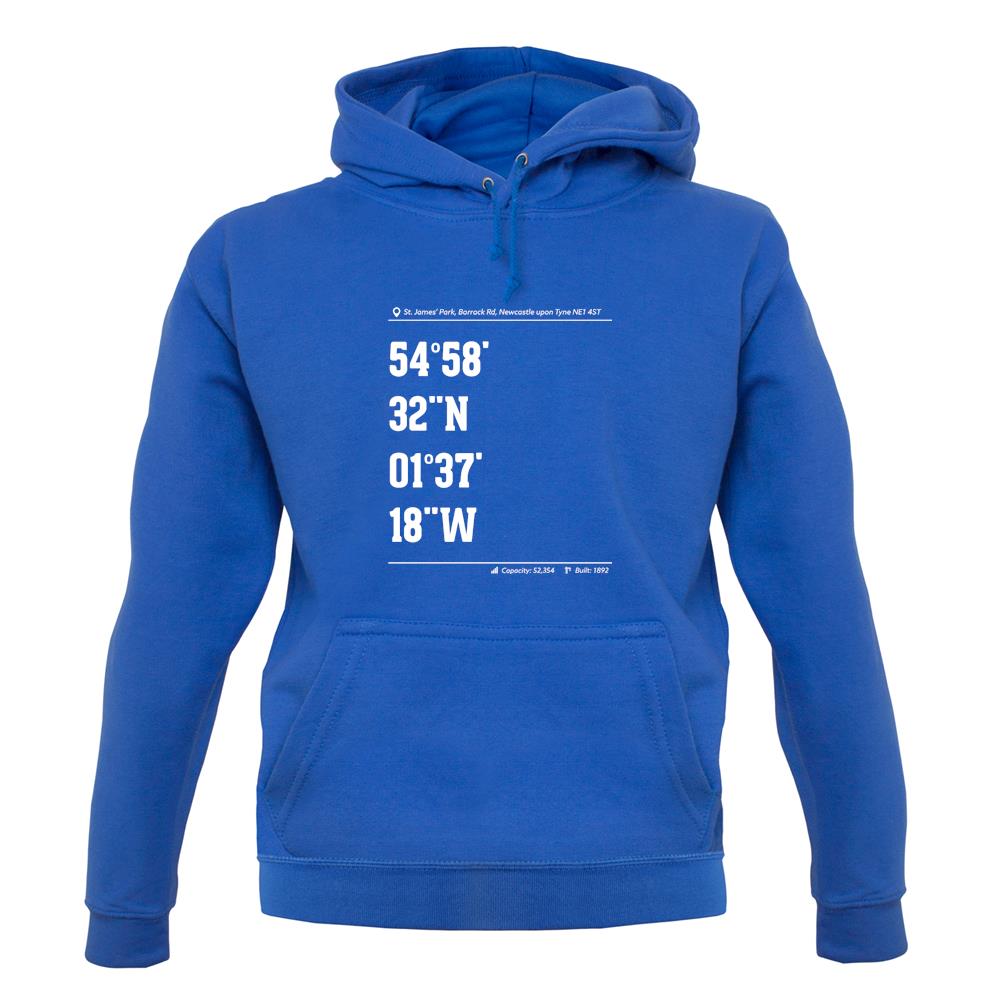 Stadium Coordinates The Magpies Unisex Hoodie Stadium Coordinates The Magpies Unisex Hoodie