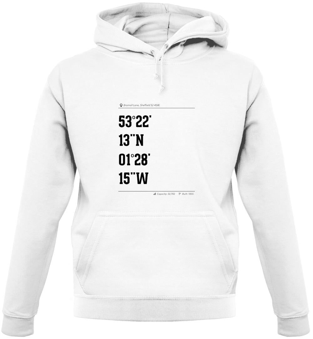 Stadium Coordinates The Blades Unisex Hoodie Stadium Coordinates The Blades Unisex Hoodie