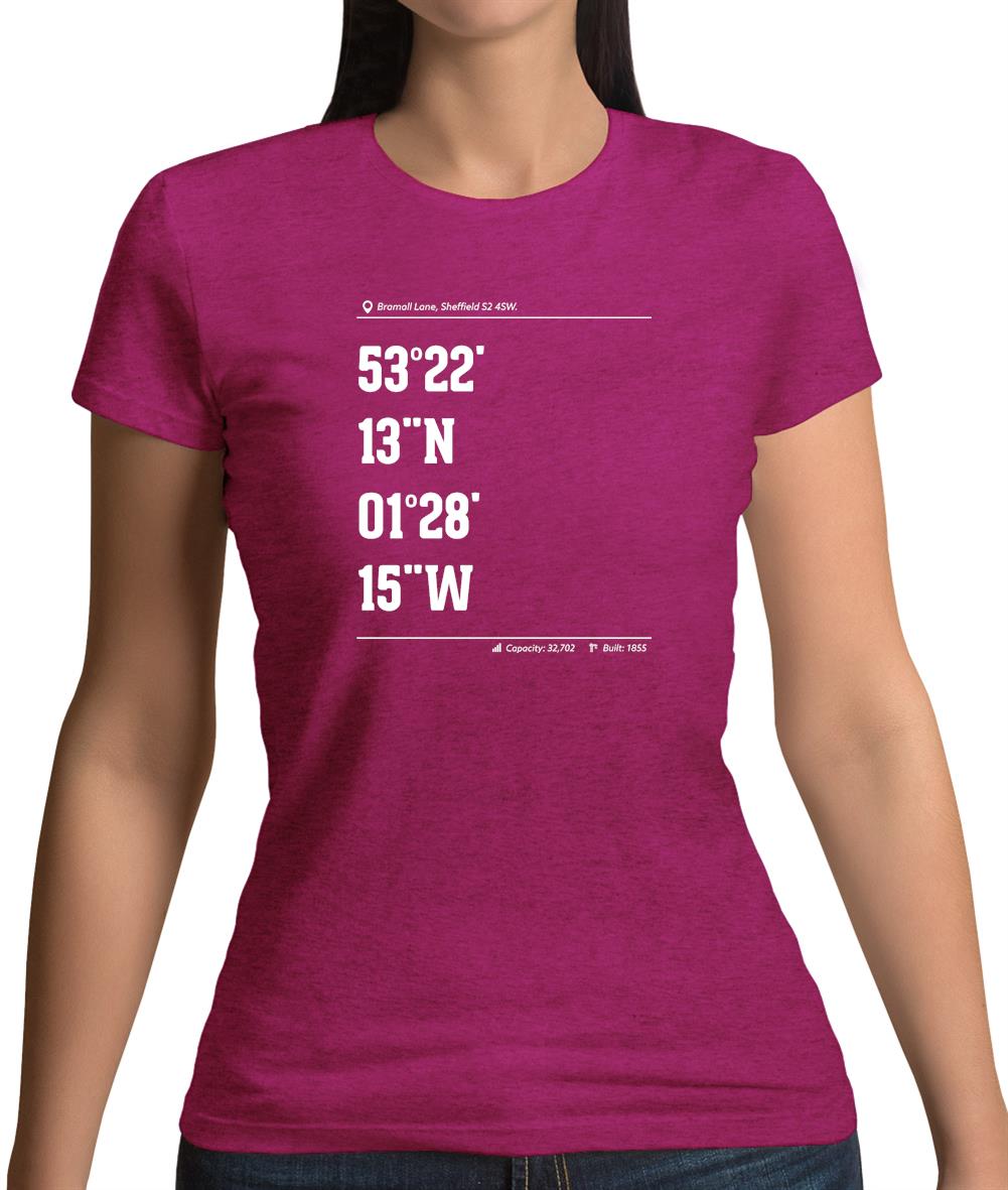 Stadium Coordinates The Blades Womens T-Shirt Stadium Coordinates The Blades Womens T-Shirt
