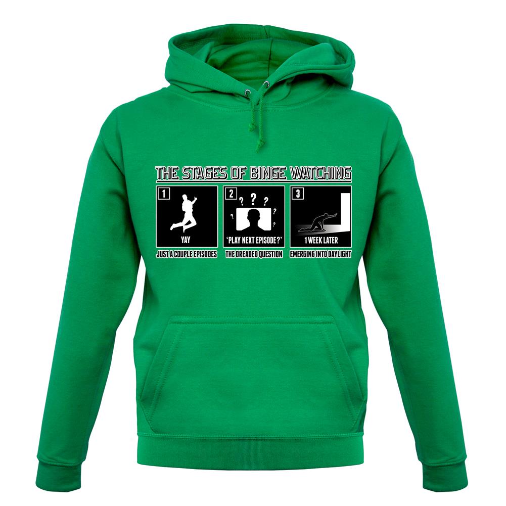 Stages Of Binge Watching unisex hoodie Stages Of Binge Watching unisex hoodie