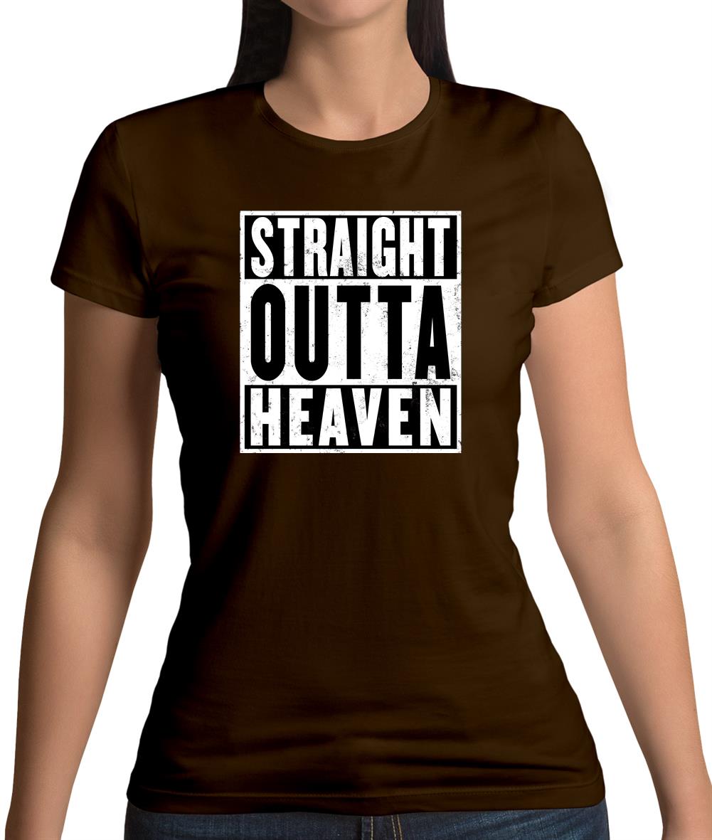 Straight Outta Heaven Womens T-Shirt Straight Outta Heaven Womens T-Shirt