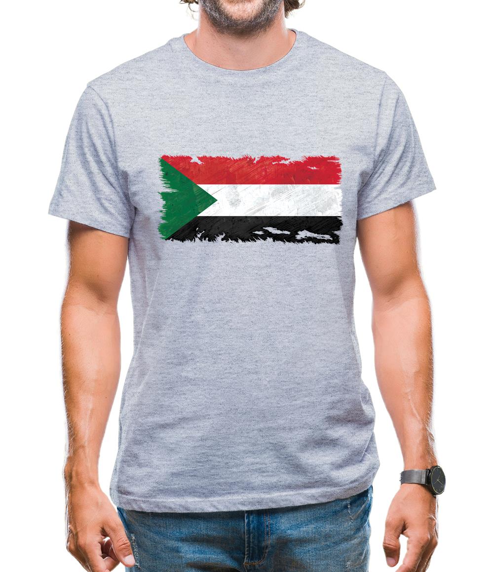 Sudan Grunge Style Flag Mens T-Shirt Sudan Grunge Style Flag Mens T-Shirt