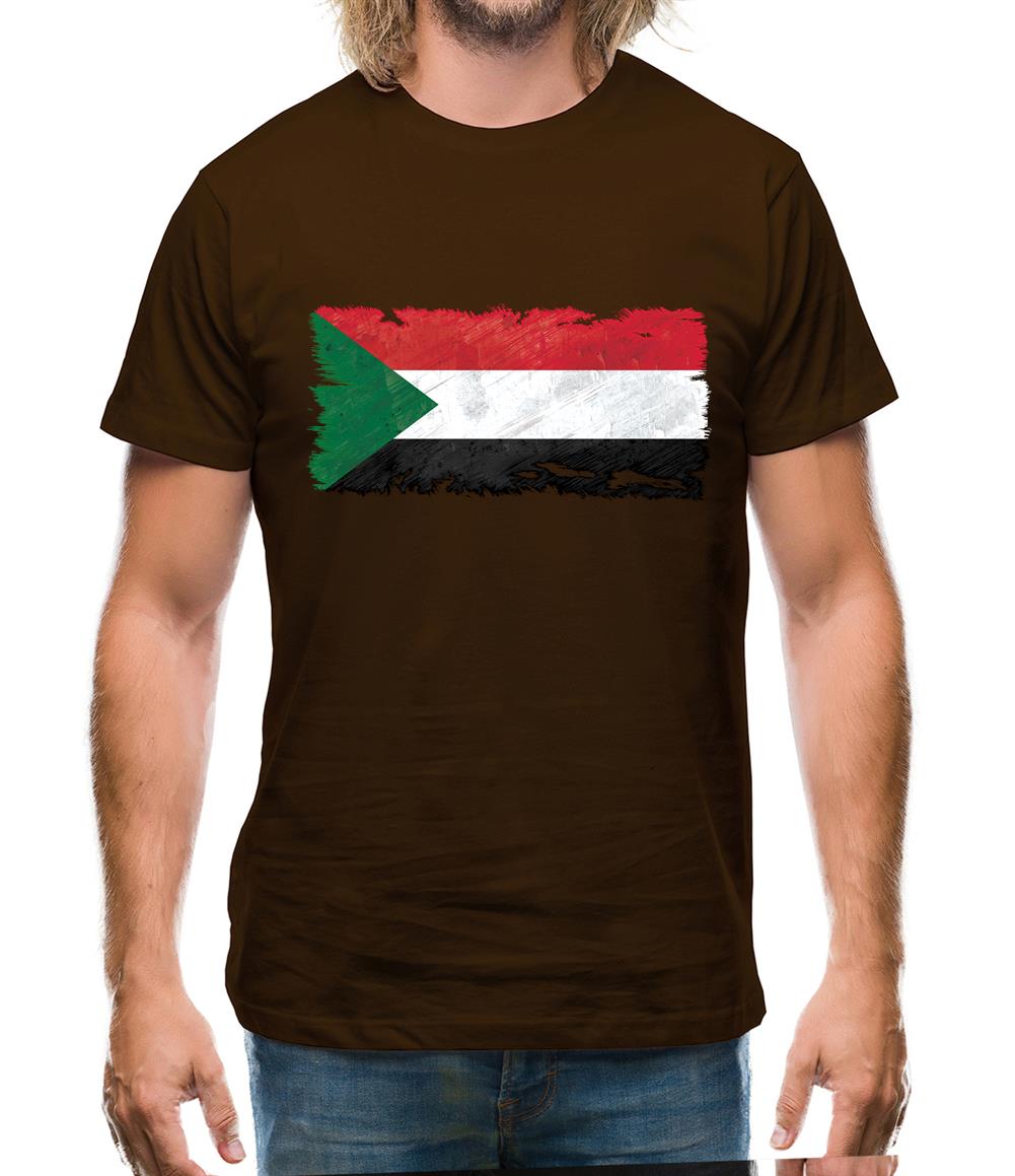 Sudan Grunge Style Flag Mens T-Shirt Sudan Grunge Style Flag Mens T-Shirt