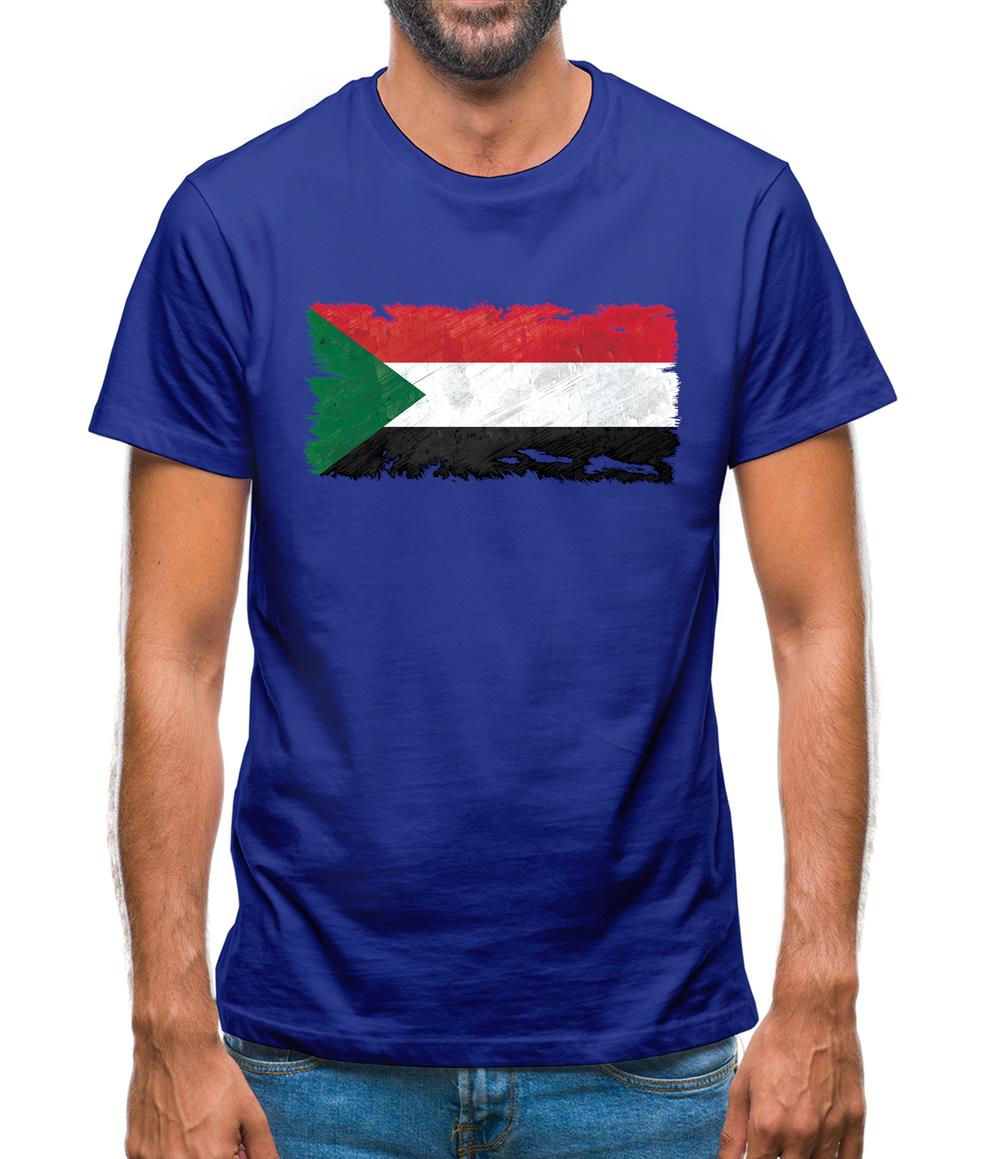 Sudan Grunge Style Flag Mens T-Shirt Sudan Grunge Style Flag Mens T-Shirt