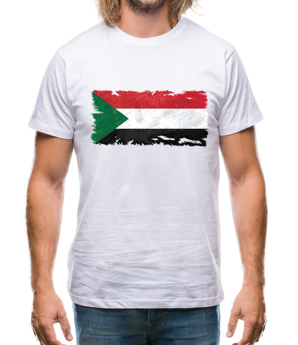 Sudan Grunge Style Flag Mens T-Shirt Sudan Grunge Style Flag Mens T-Shirt