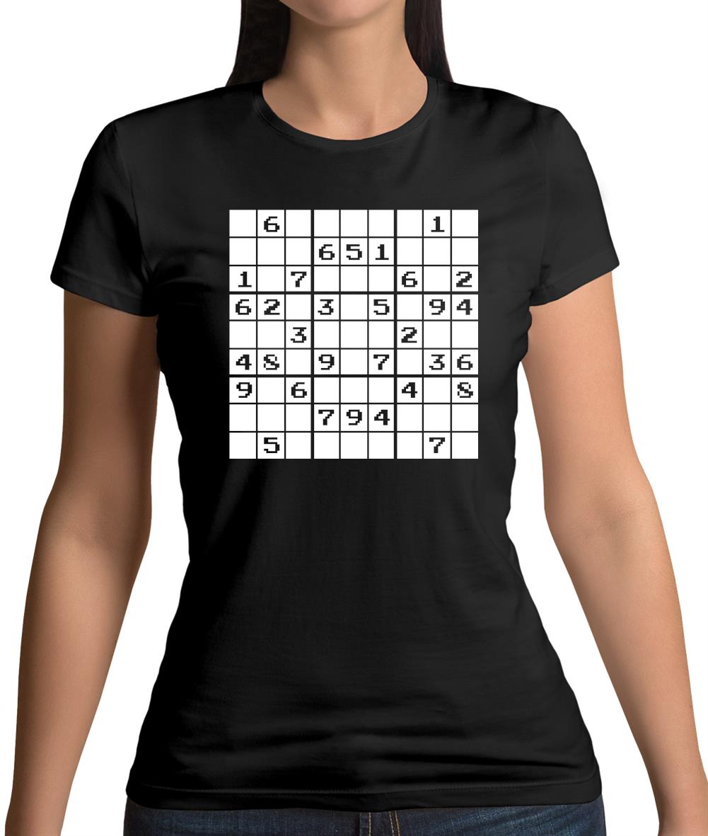 Sudoku Gamer Puzzle Womens T-Shirt Sudoku Gamer Puzzle Womens T-Shirt