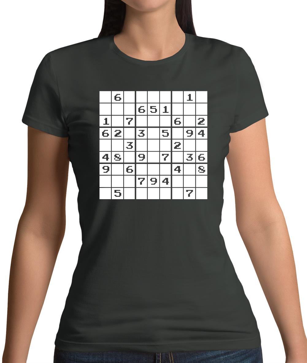 Sudoku Gamer Puzzle Womens T-Shirt Sudoku Gamer Puzzle Womens T-Shirt