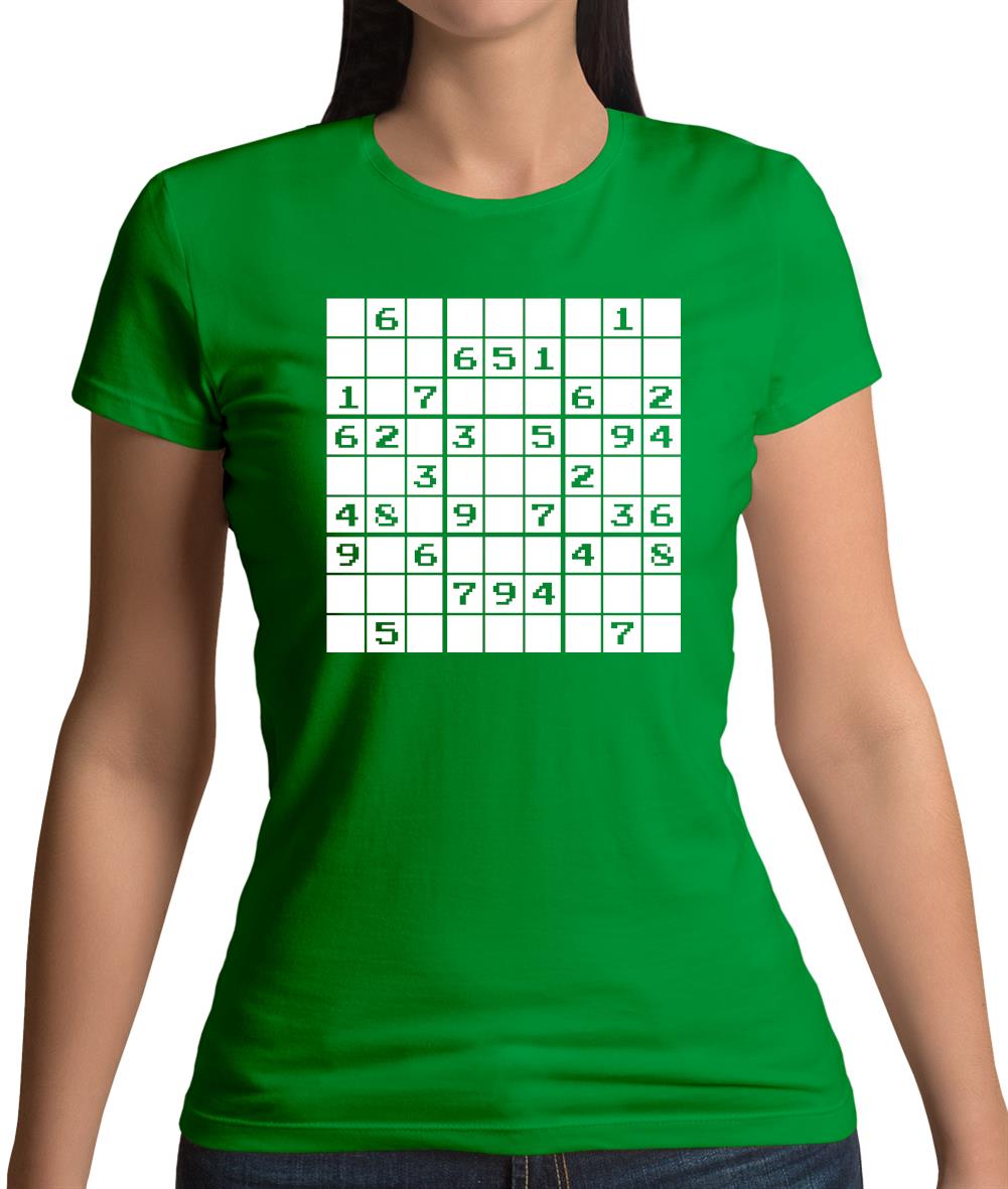 Sudoku Gamer Puzzle Womens T-Shirt Sudoku Gamer Puzzle Womens T-Shirt