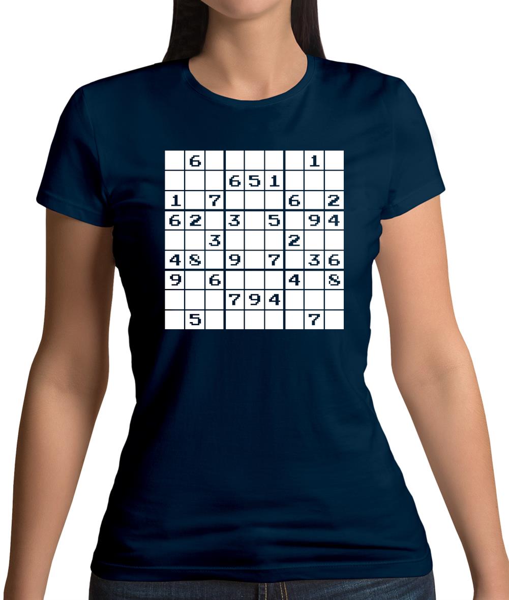 Sudoku Gamer Puzzle Womens T-Shirt Sudoku Gamer Puzzle Womens T-Shirt