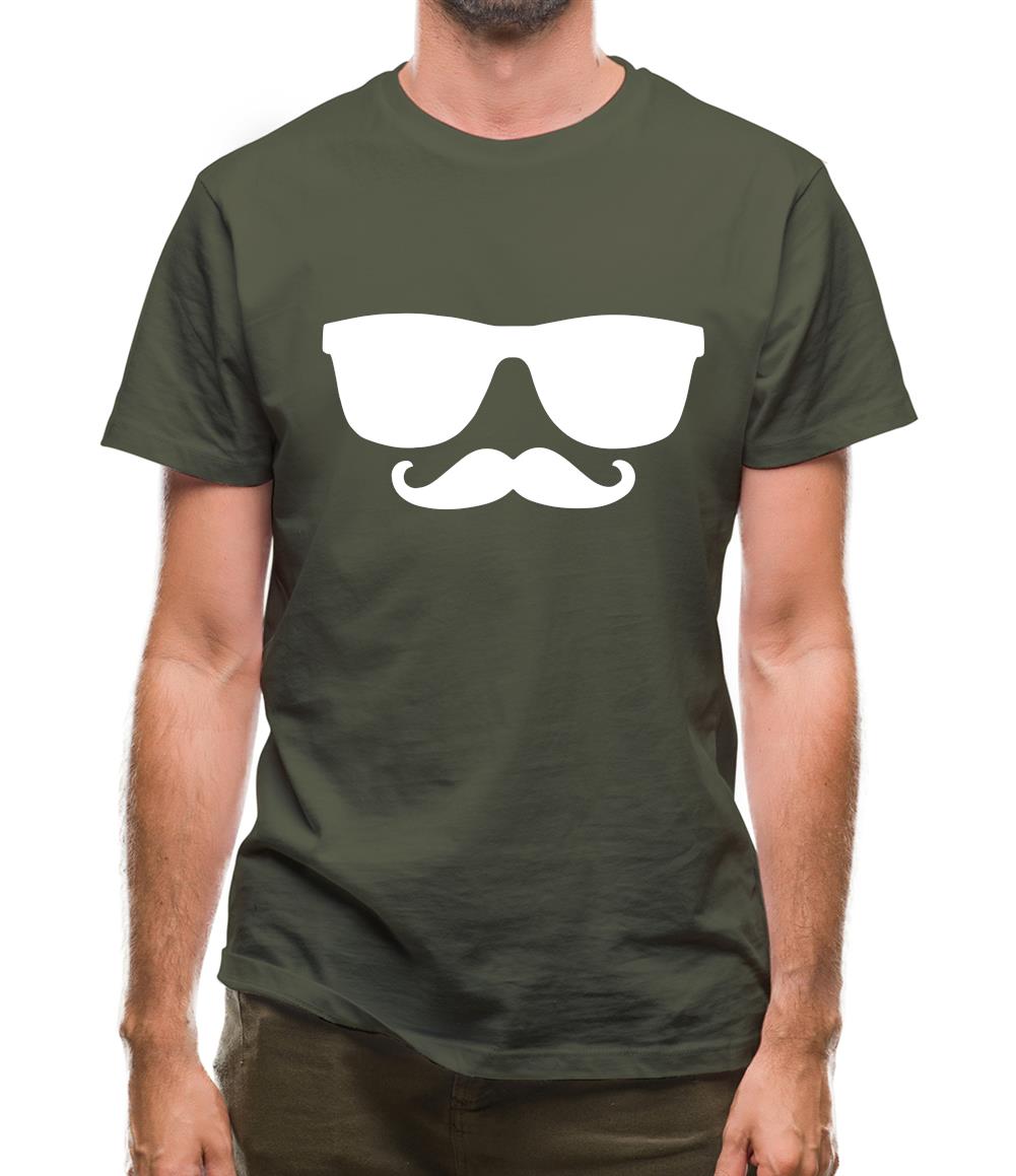 Moustache Glasses Mens T-Shirt Moustache Glasses Mens T-Shirt