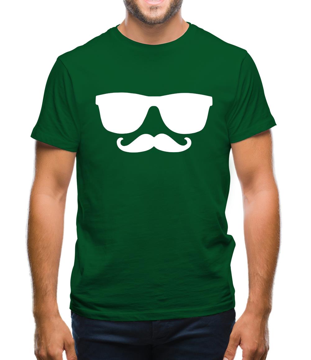 Moustache Glasses Mens T-Shirt Moustache Glasses Mens T-Shirt