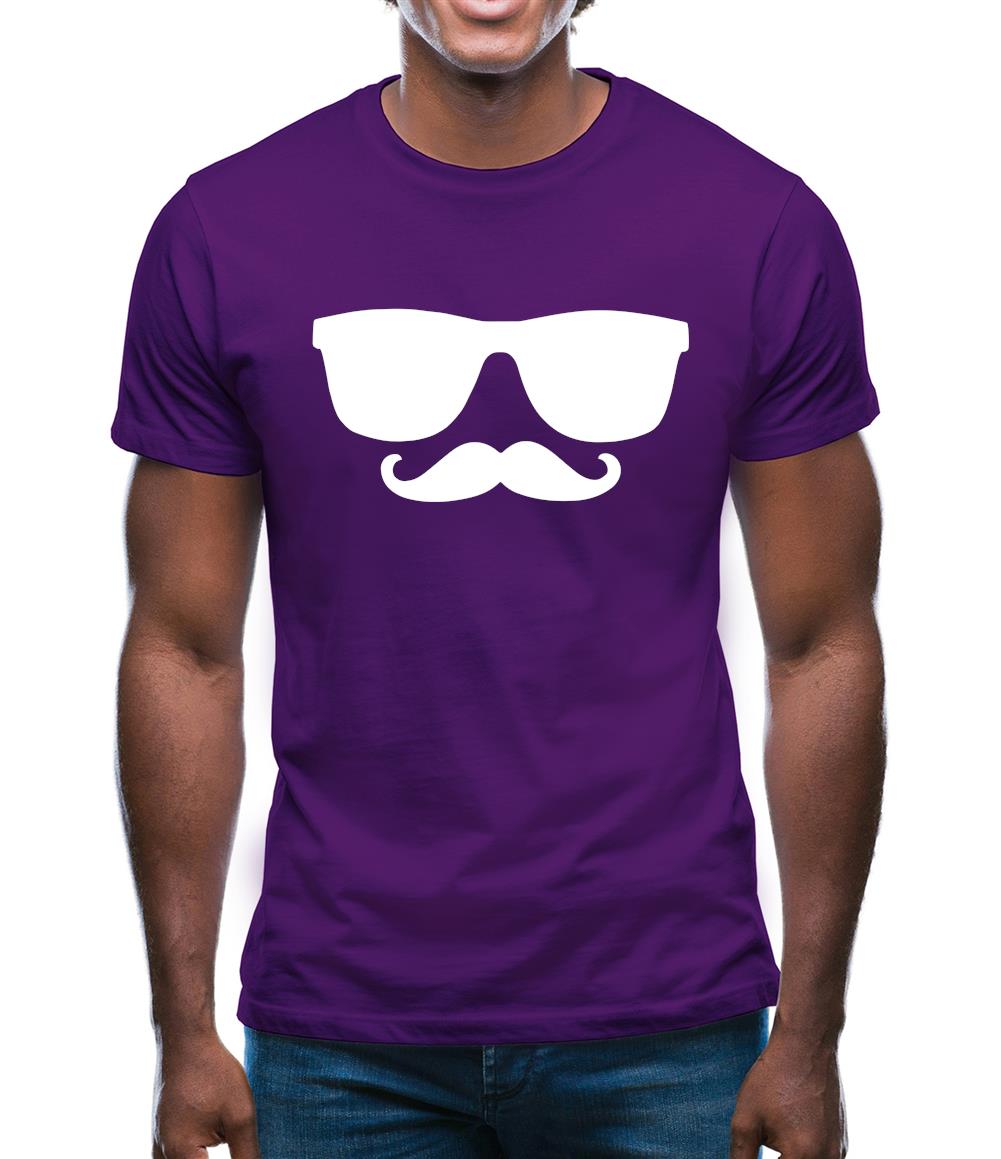 Moustache Glasses Mens T-Shirt Moustache Glasses Mens T-Shirt