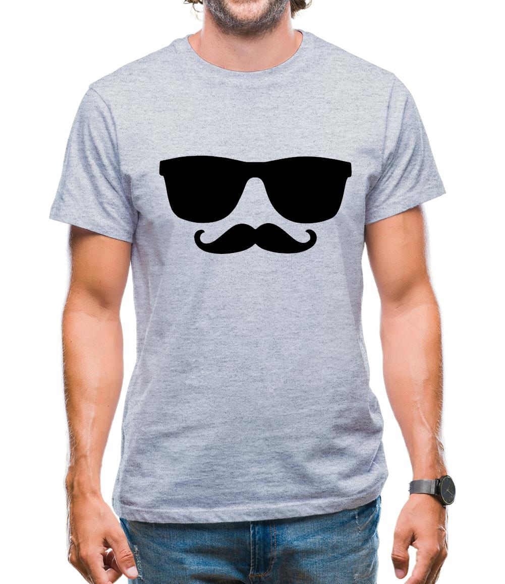 Moustache Glasses Mens T-Shirt Moustache Glasses Mens T-Shirt