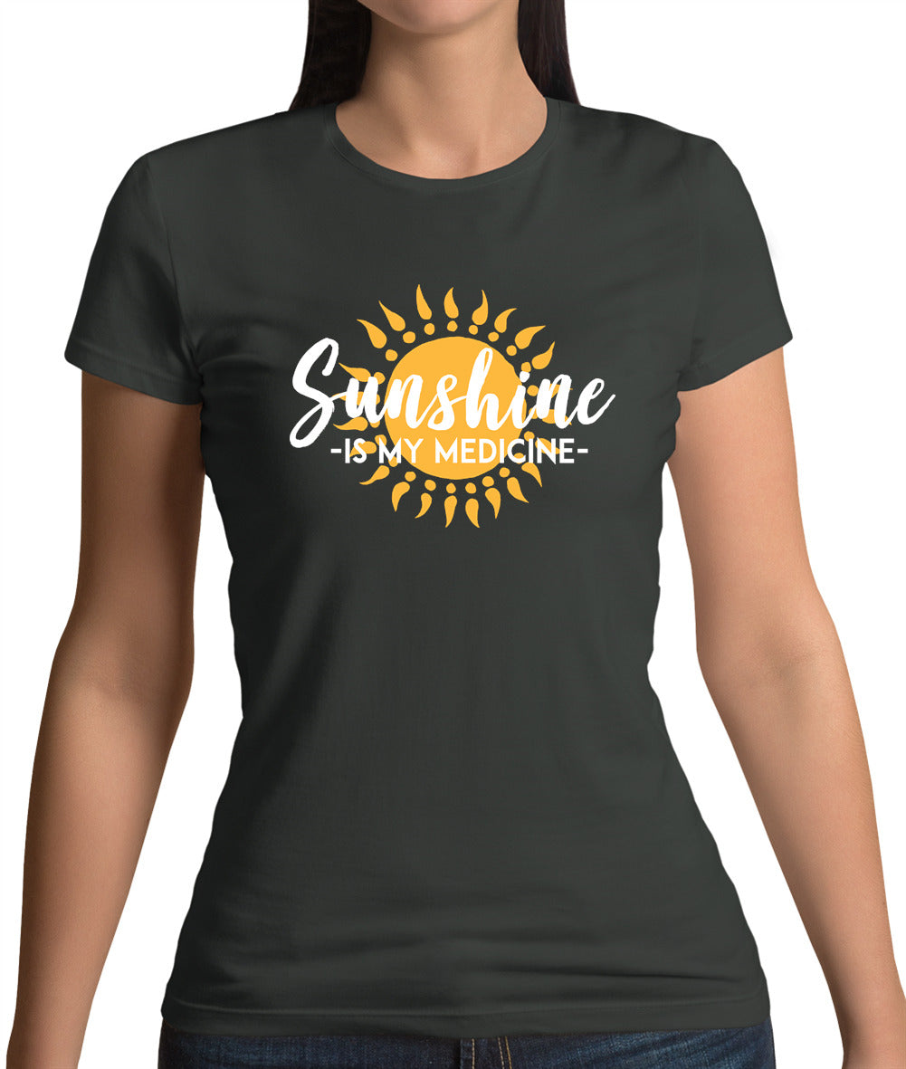 Sunshine Is My Medicine Womens T-Shirt Sunshine Is My Medicine Womens T-Shirt
