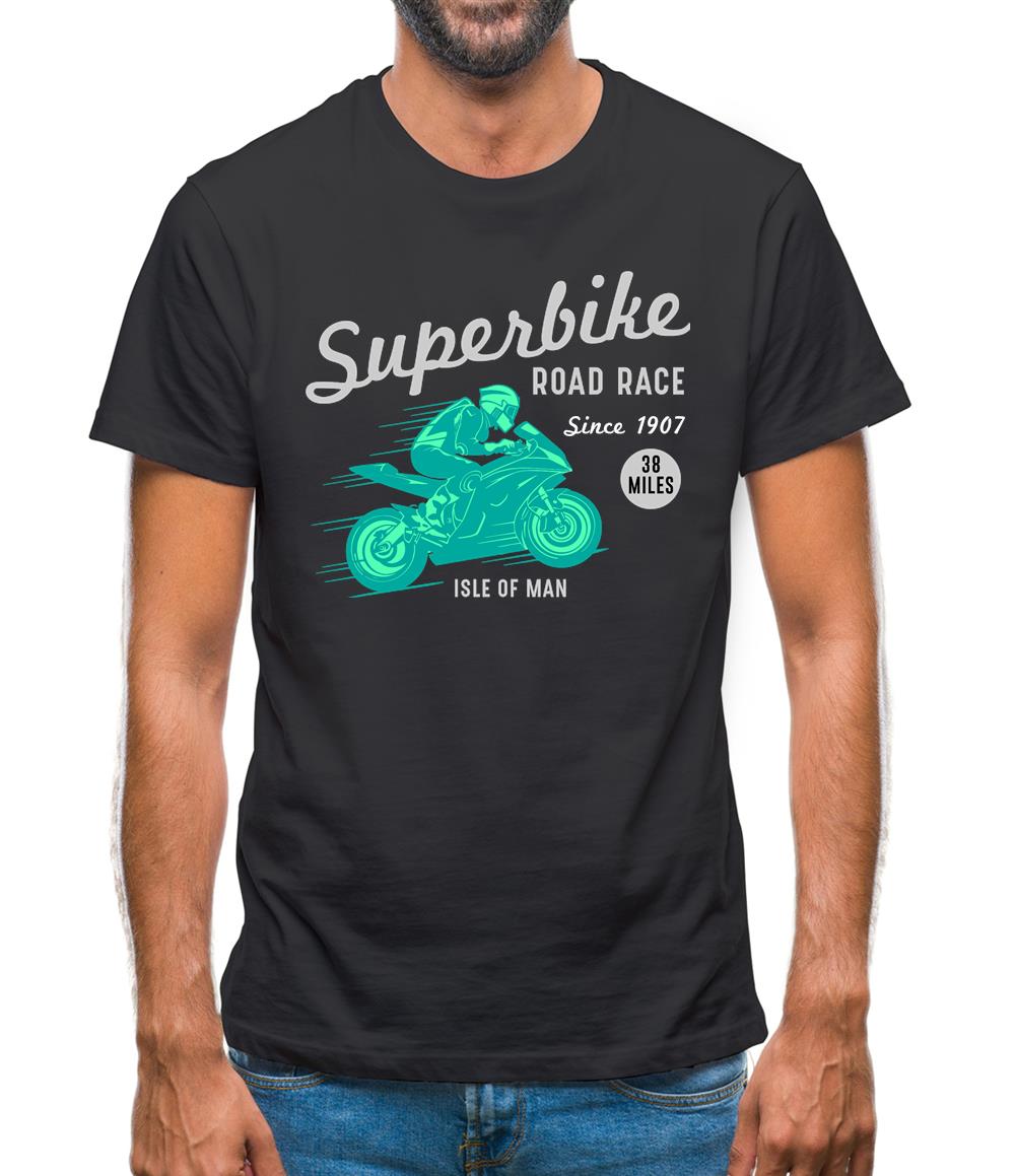Superbike Road Race Mens T-Shirt Superbike Road Race Mens T-Shirt