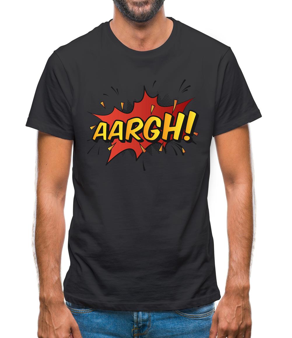 Aargh Word Art Mens T-Shirt Aargh Word Art Mens T-Shirt
