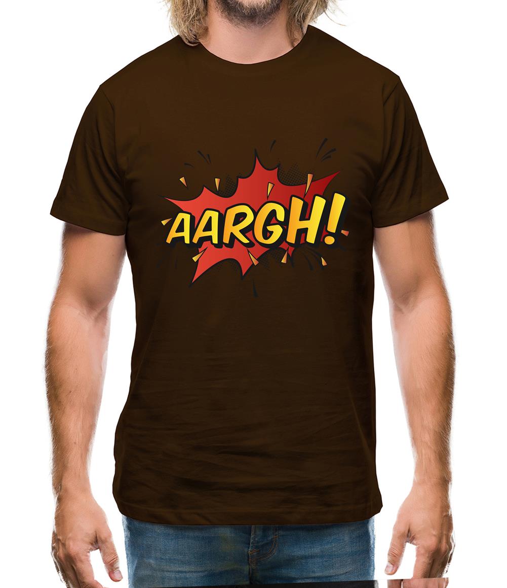 Aargh Word Art Mens T-Shirt Aargh Word Art Mens T-Shirt