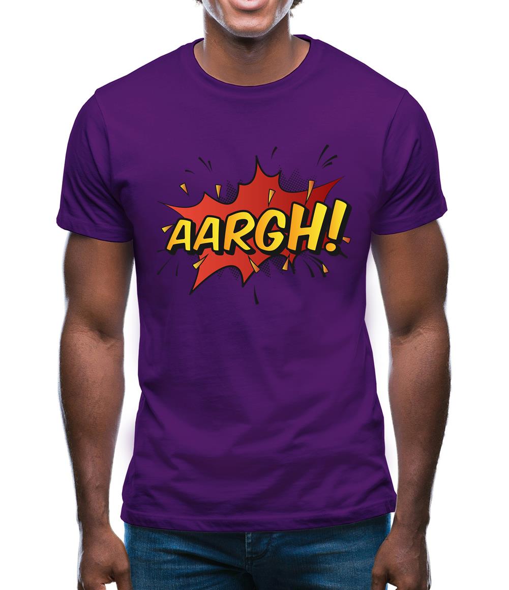Aargh Word Art Mens T-Shirt Aargh Word Art Mens T-Shirt