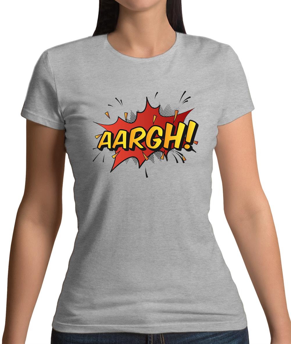 Aargh Word Art Womens T-Shirt Aargh Word Art Womens T-Shirt