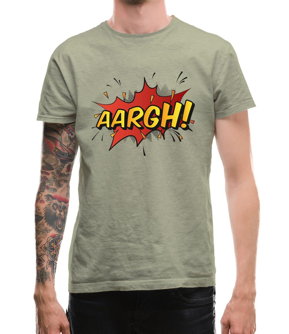 Aargh Word Art Mens T-Shirt Aargh Word Art Mens T-Shirt