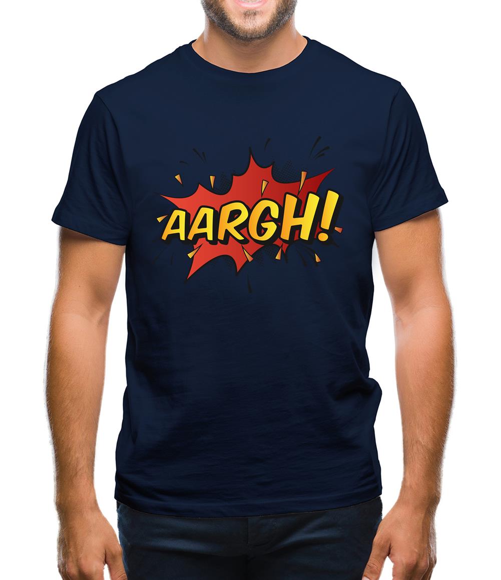 Aargh Word Art Mens T-Shirt Aargh Word Art Mens T-Shirt