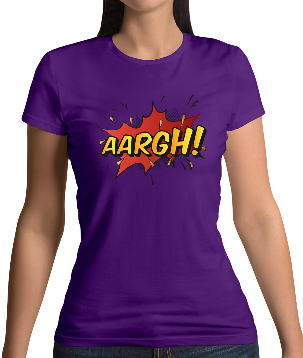 Aargh Word Art Womens T-Shirt Aargh Word Art Womens T-Shirt
