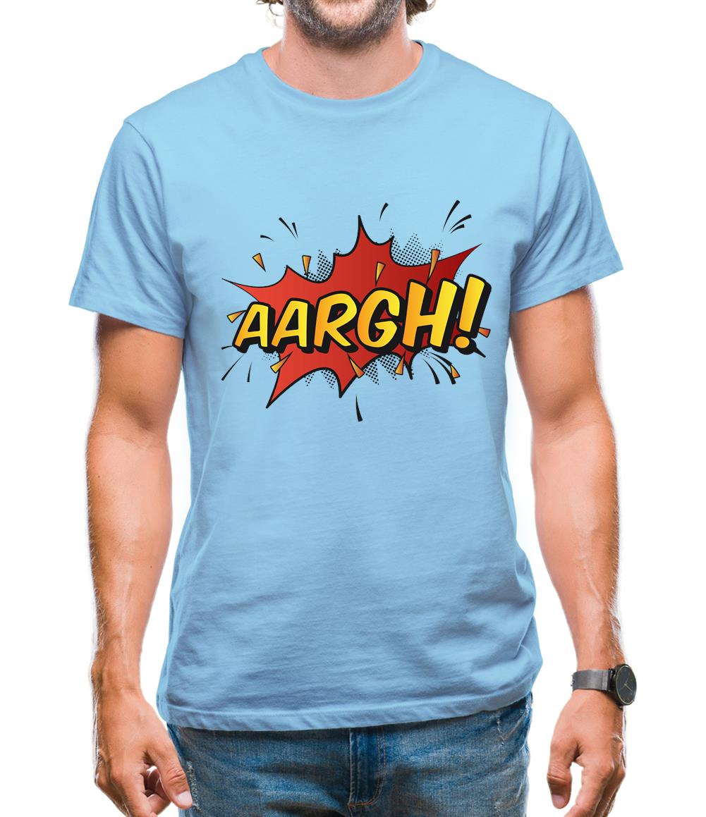 Aargh Word Art Mens T-Shirt Aargh Word Art Mens T-Shirt