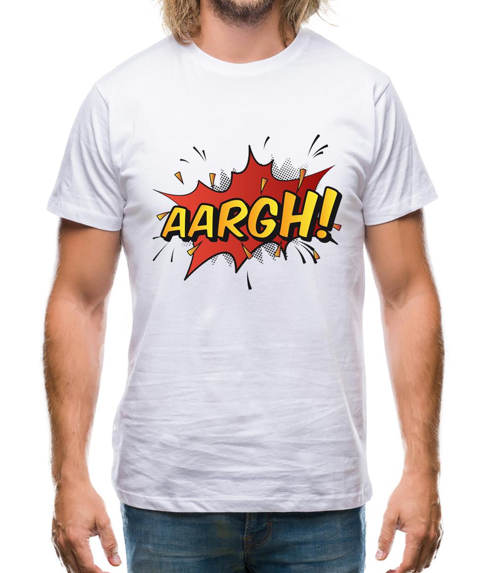 Aargh Word Art Mens T-Shirt Aargh Word Art Mens T-Shirt