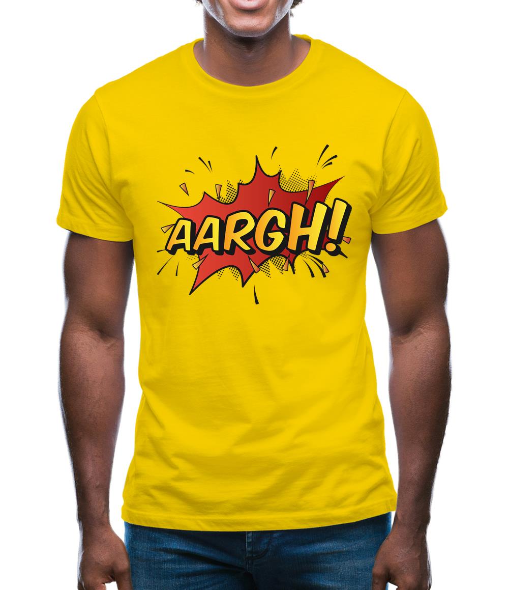 Aargh Word Art Mens T-Shirt Aargh Word Art Mens T-Shirt