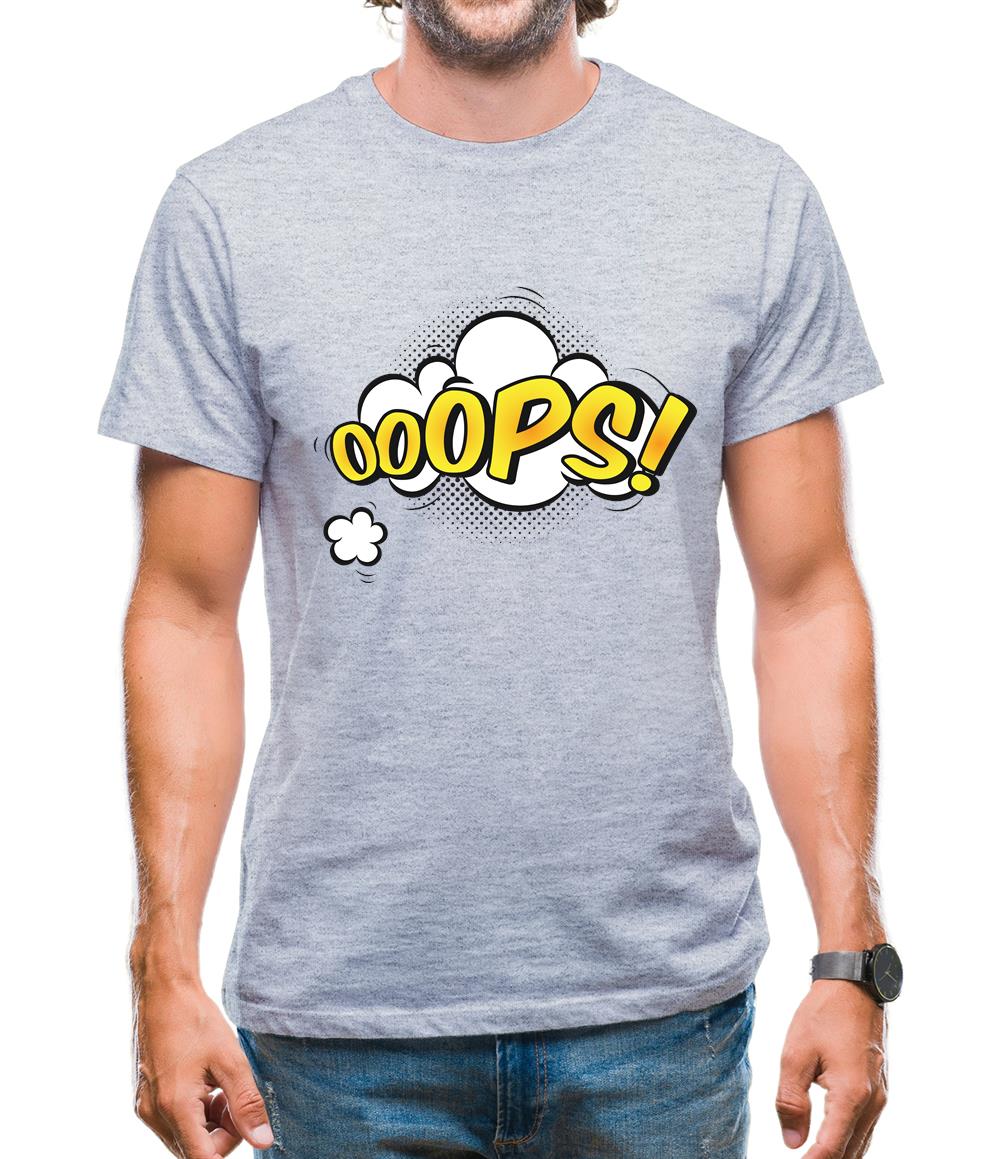 Oops! Word Art Mens T-Shirt Oops! Word Art Mens T-Shirt