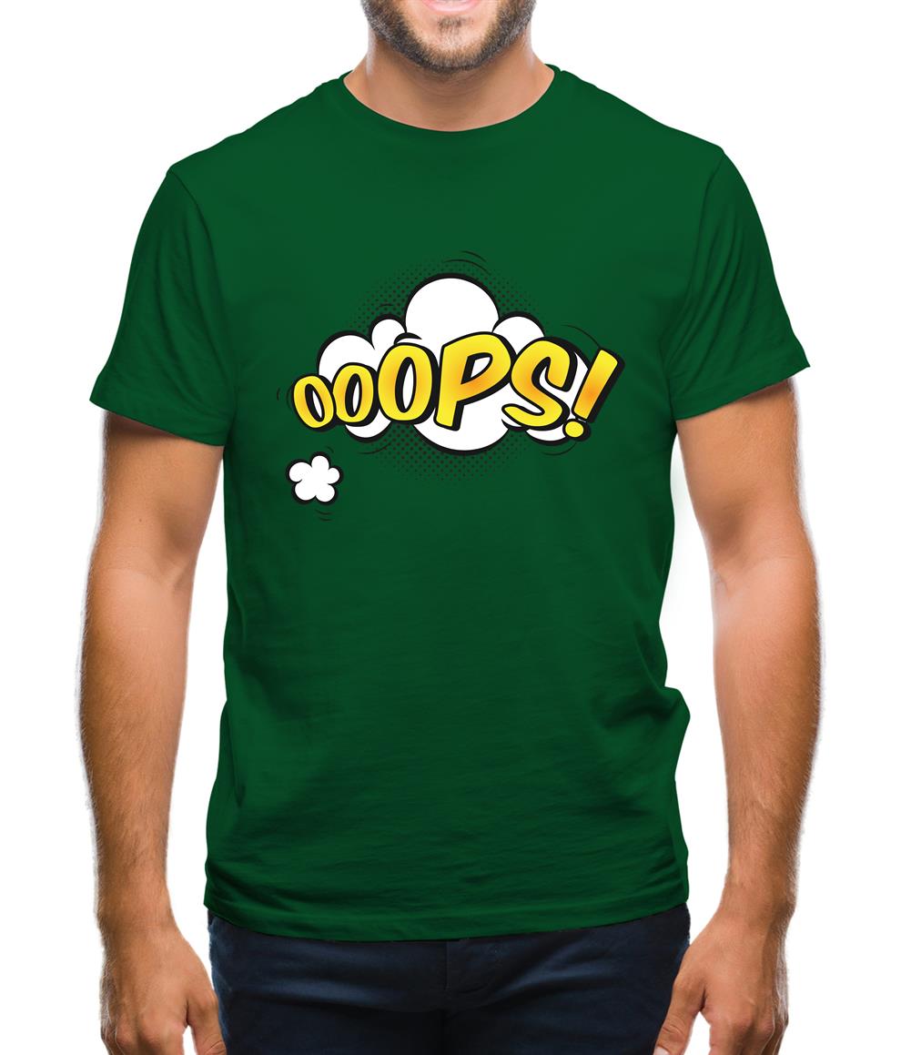 Oops! Word Art Mens T-Shirt Oops! Word Art Mens T-Shirt