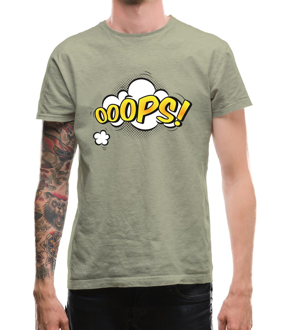 Oops! Word Art Mens T-Shirt Oops! Word Art Mens T-Shirt