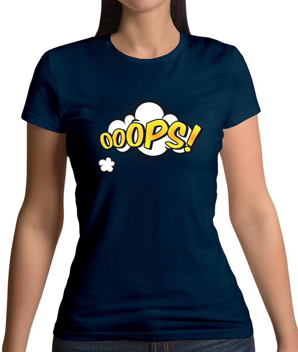 Oops! Word Art Womens T-Shirt Oops! Word Art Womens T-Shirt