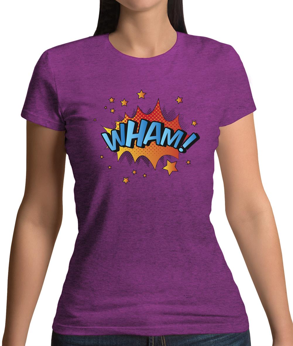 Wham! Word Art Womens T-Shirt Wham! Word Art Womens T-Shirt