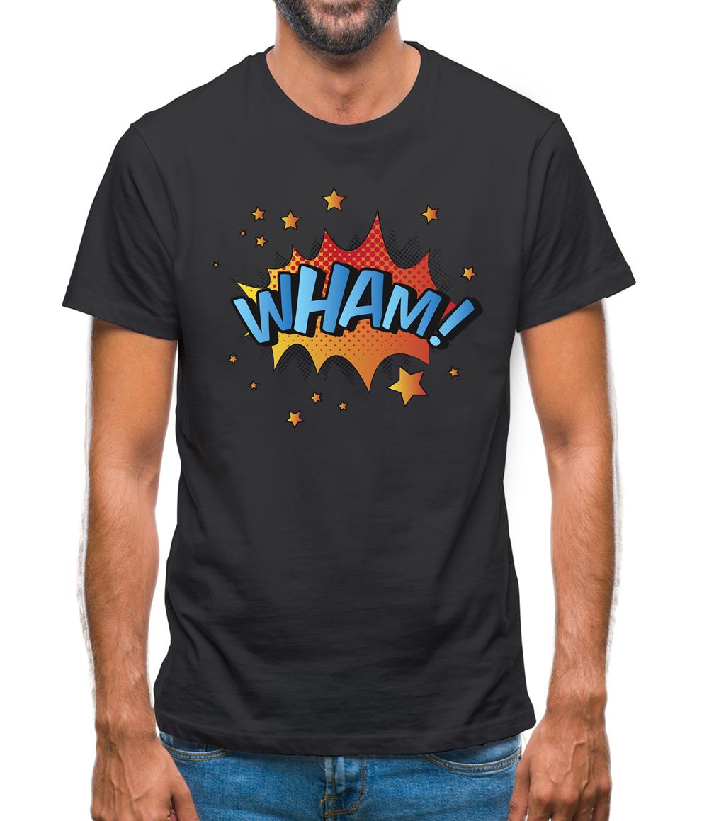 Wham! Word Art Mens T-Shirt Wham! Word Art Mens T-Shirt