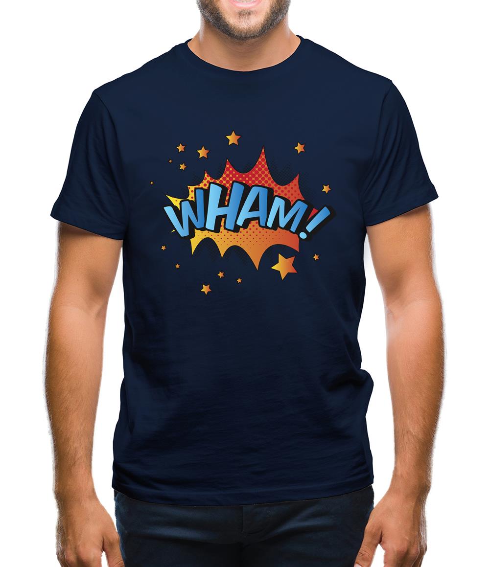 Wham! Word Art Mens T-Shirt Wham! Word Art Mens T-Shirt