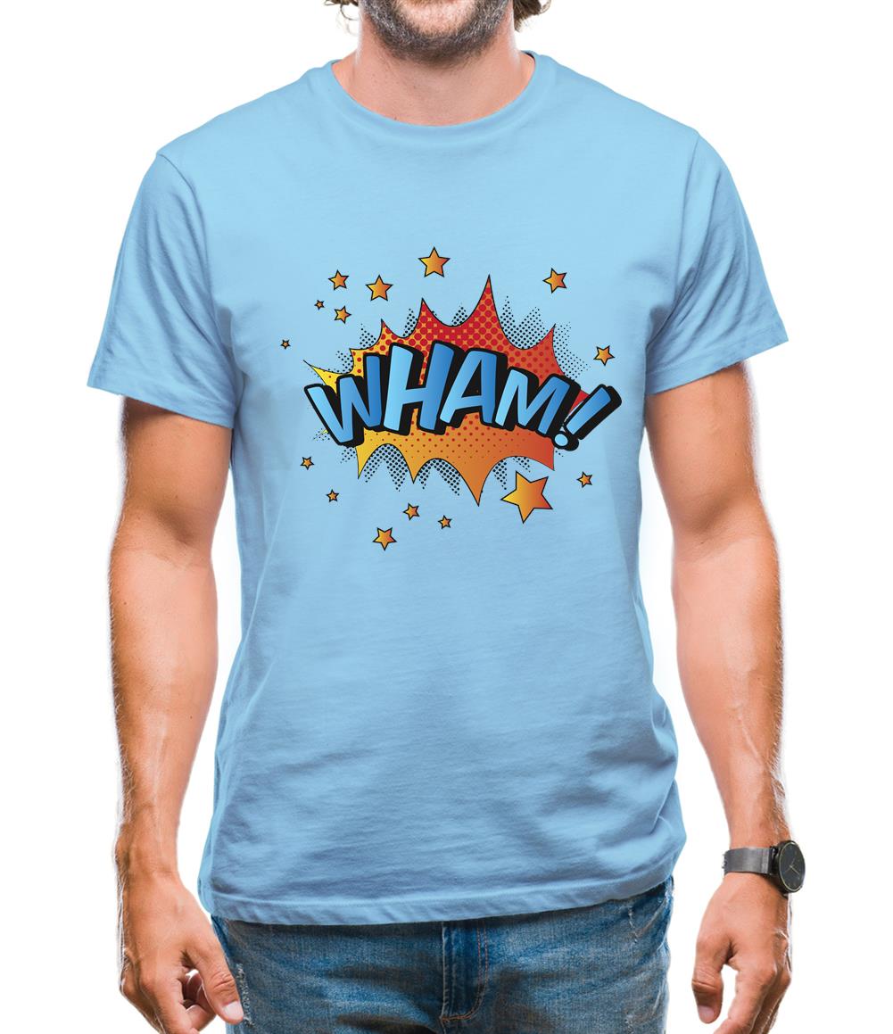 Wham! Word Art Mens T-Shirt Wham! Word Art Mens T-Shirt