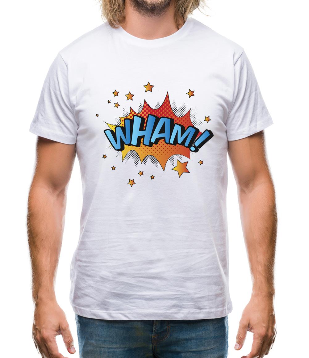 Wham! Word Art Mens T-Shirt Wham! Word Art Mens T-Shirt