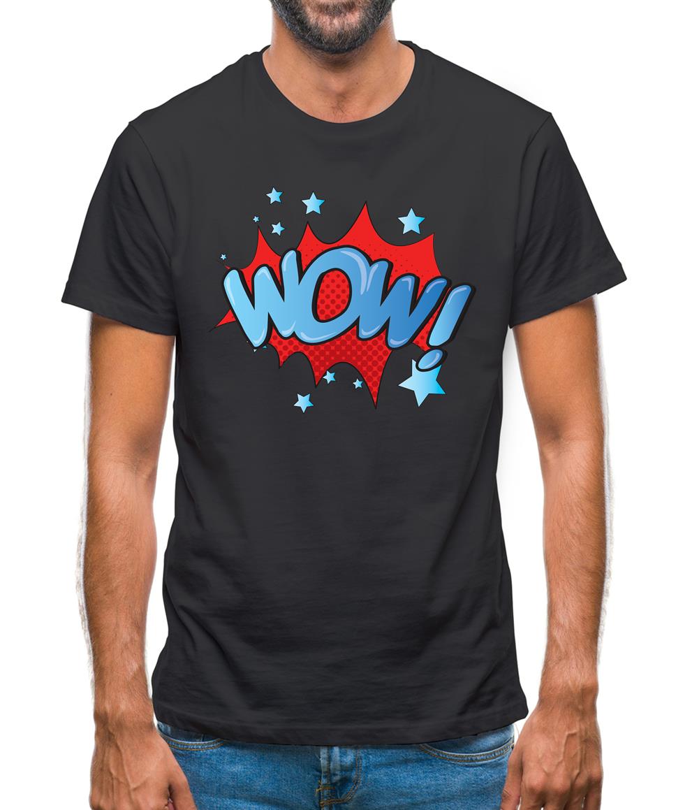 Wow! Word Art Mens T-Shirt Wow! Word Art Mens T-Shirt