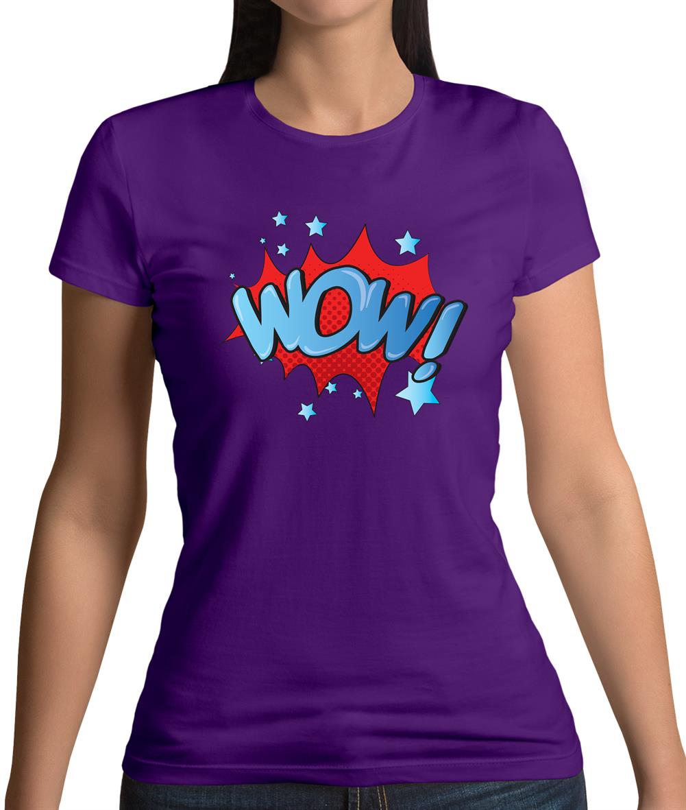 Wow! Word Art Womens T-Shirt Wow! Word Art Womens T-Shirt