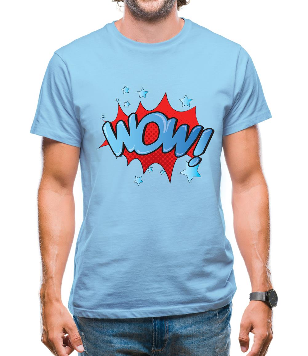 Wow! Word Art Mens T-Shirt Wow! Word Art Mens T-Shirt