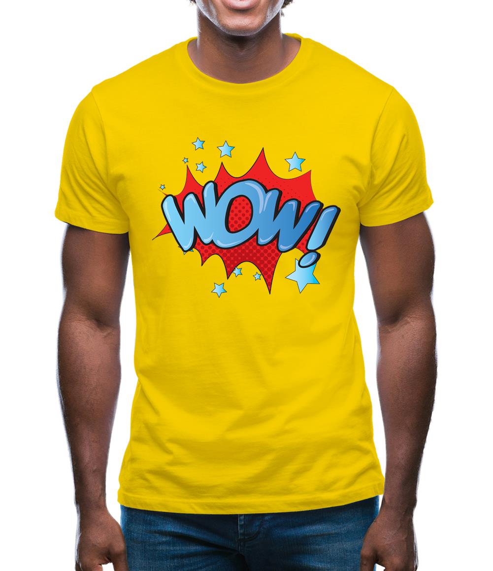 Wow! Word Art Mens T-Shirt Wow! Word Art Mens T-Shirt
