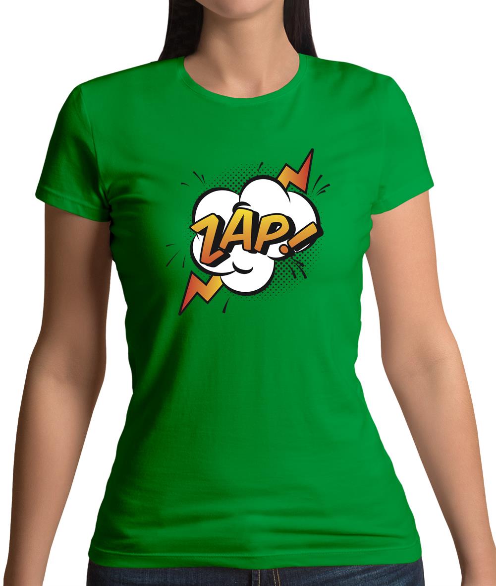 Zap! Word Art Womens T-Shirt Zap! Word Art Womens T-Shirt