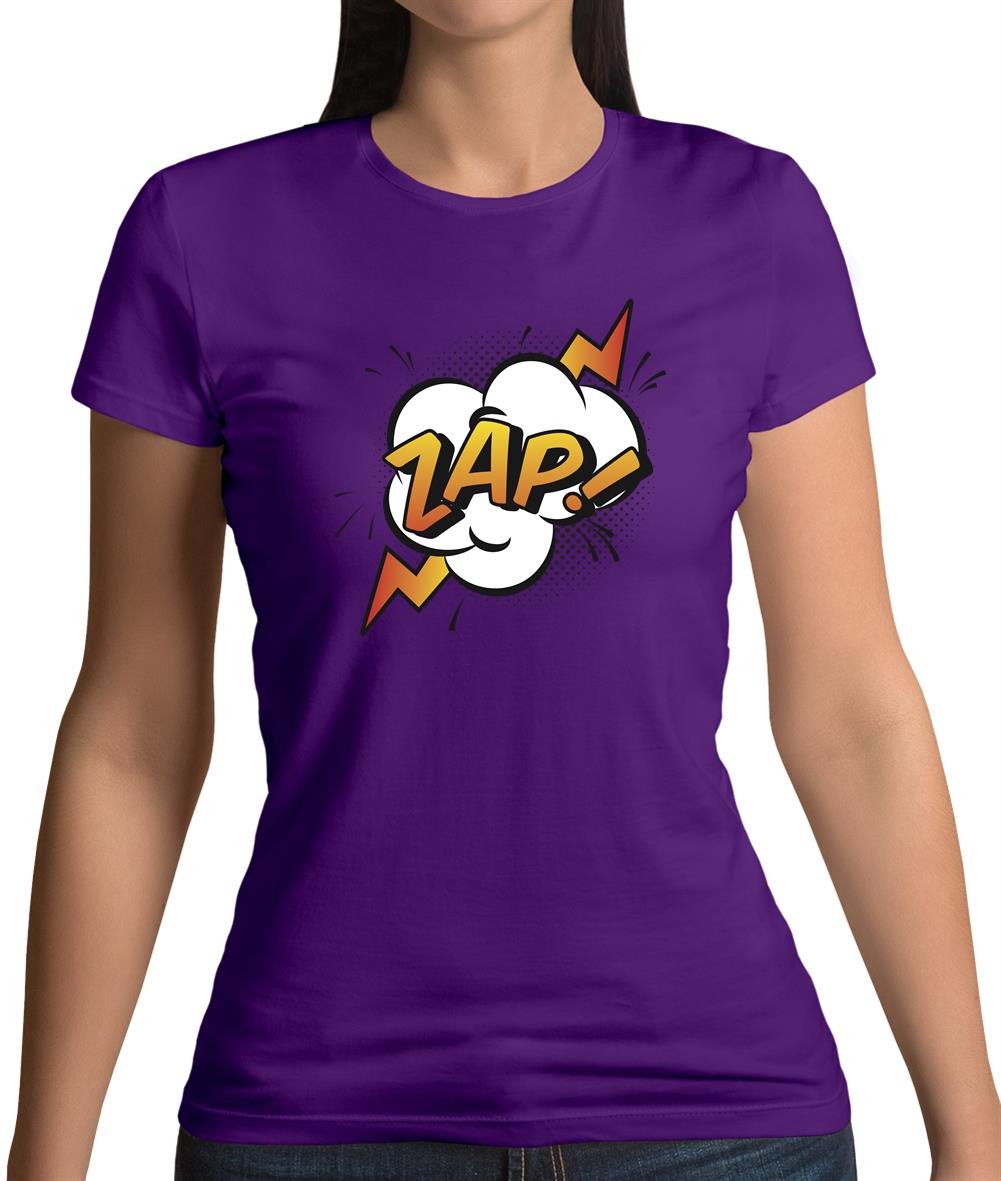 Zap! Word Art Womens T-Shirt Zap! Word Art Womens T-Shirt