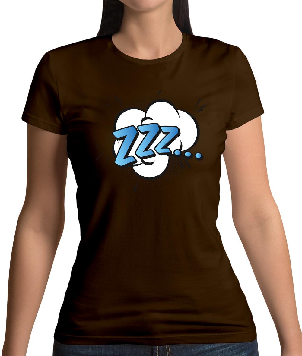 Zzz! Word Art Womens T-Shirt Zzz! Word Art Womens T-Shirt