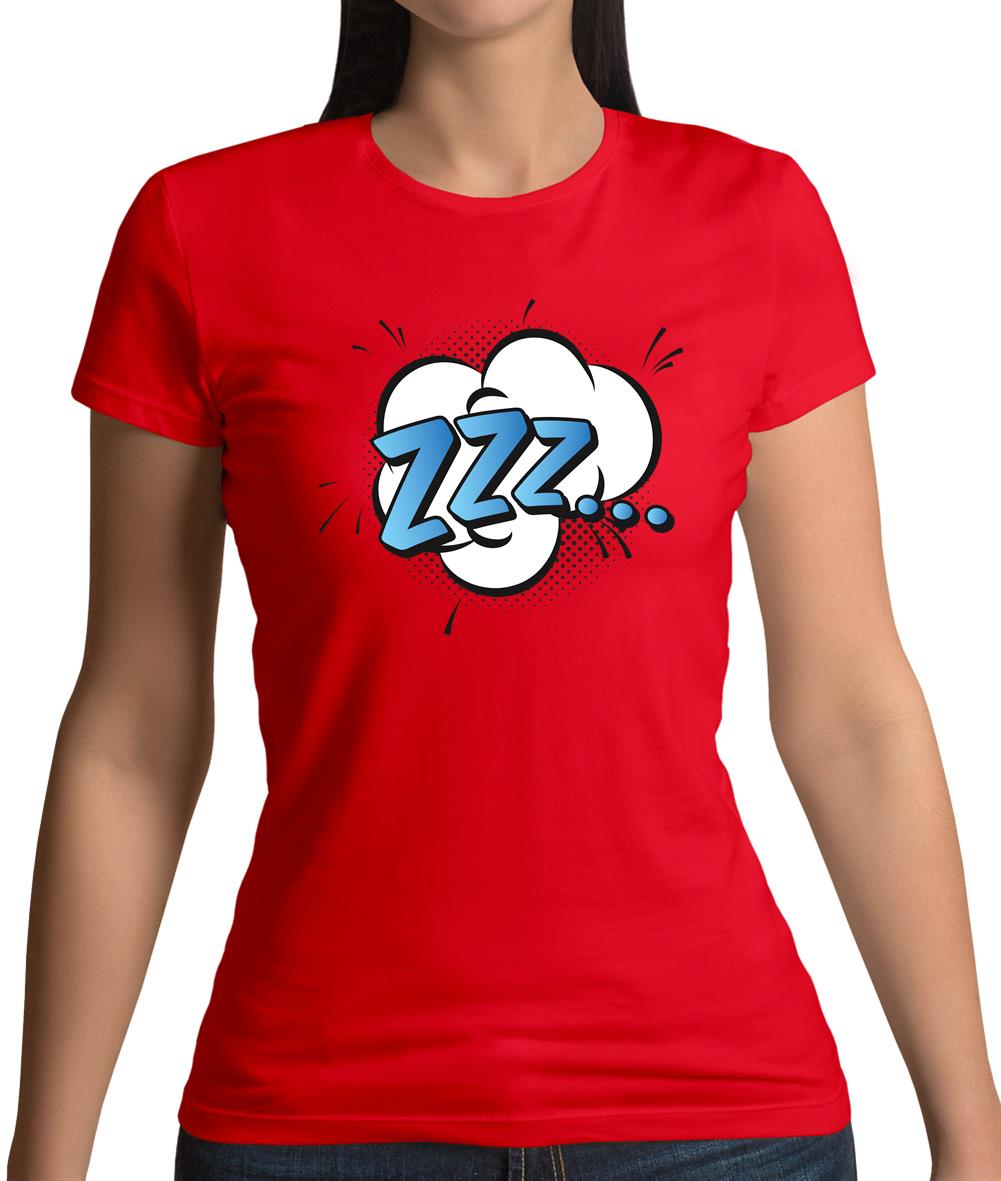 Zzz! Word Art Womens T-Shirt Zzz! Word Art Womens T-Shirt