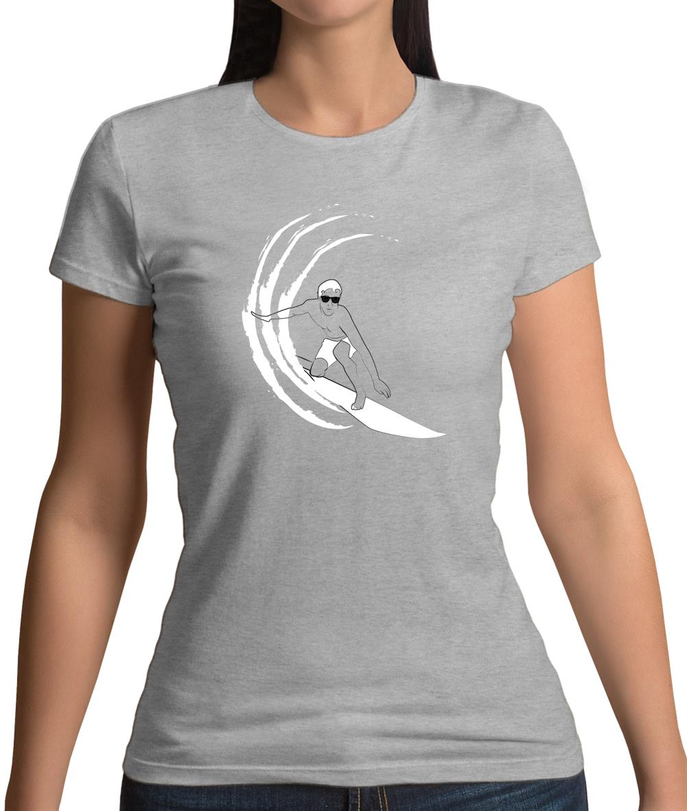 Surfer Swoosh Womens T-Shirt Surfer Swoosh Womens T-Shirt